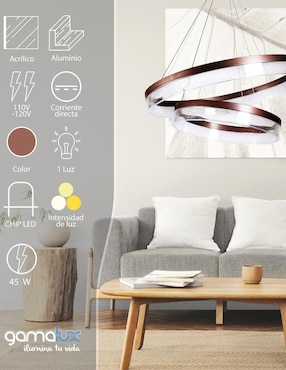 Lámpara colgante LED Gamalux