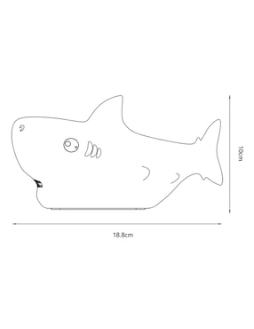 Lámpara decorativa LED Haus Kids Tiburón