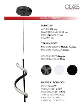 Lámpara colgante LED Class