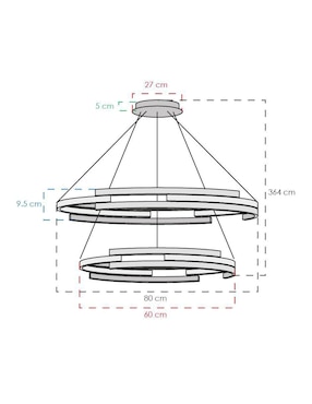 Lámpara colgante LED Class