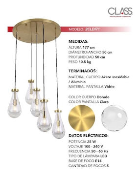 Lámpara colgante LED Class