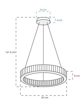 Lámpara colgante LED Class