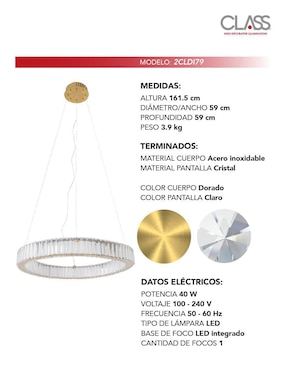 Lámpara colgante LED Class