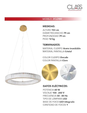 Lámpara colgante LED Class