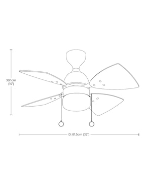 Ventilador de techo Designers 3 velocidades