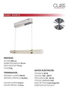 Lámpara colgante LED Class