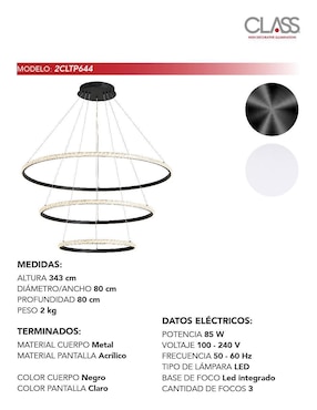 Lámpara colgante LED Class