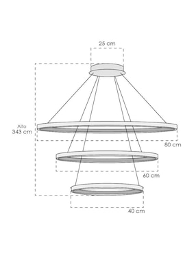 Lámpara colgante LED Class