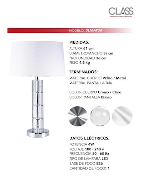 Lámpara de mesa LED Class