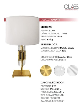 Lámpara de mesa LED Class