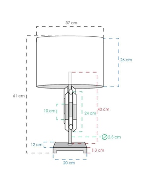 Lámpara de mesa LED Class