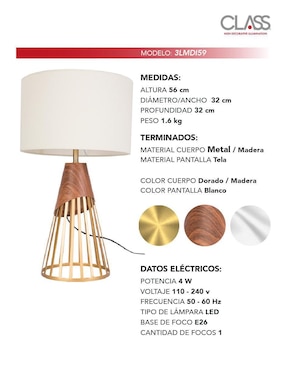 Lámpara de mesa LED Class