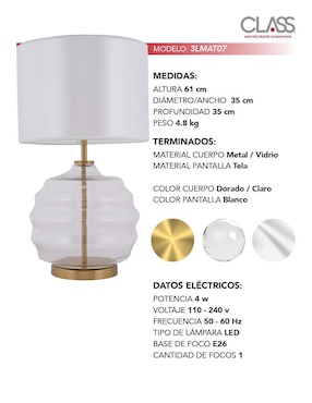 Lámpara de mesa LED Class