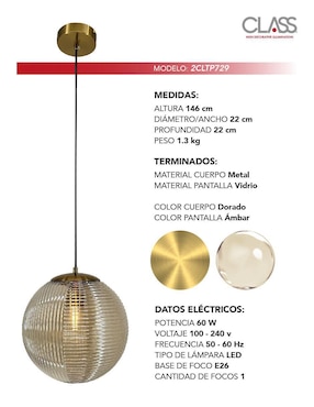Lámpara colgante LED Class