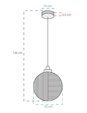 Lámpara colgante LED Class