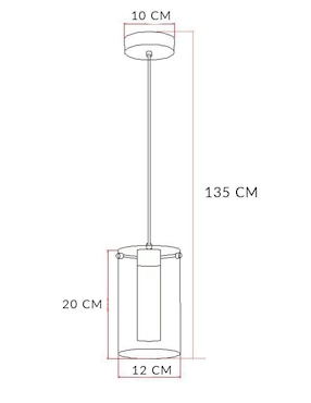 Lámpara colgante Mil Luces led Nice