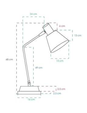 Lámpara de mesa LED Class