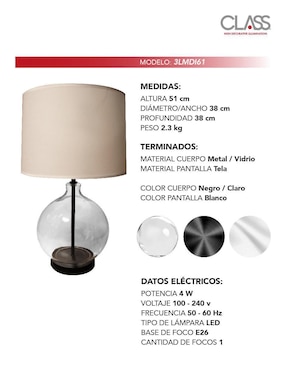Lámpara de mesa LED Class