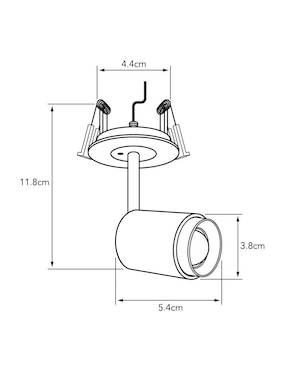Plafón LED Tecnolite Rotan V Long
