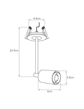 Plafón LED Tecnolite Rotan VI Long