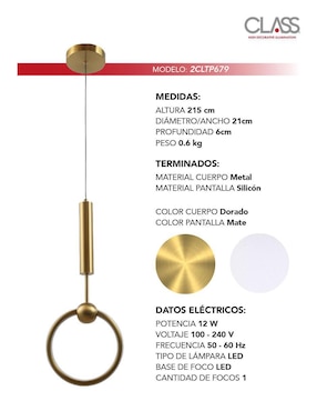 Lámpara colgante LED Class