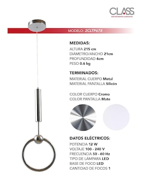 Lámpara colgante LED Class