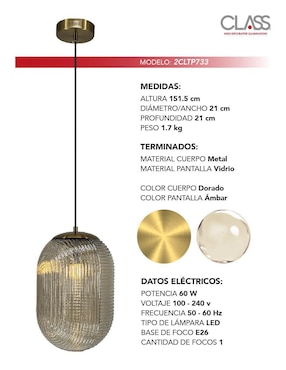 Lámpara colgante LED Class