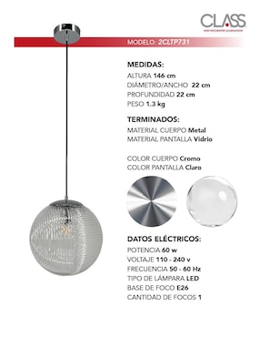 Lámpara colgante LED Class