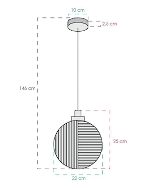 Lámpara colgante LED Class