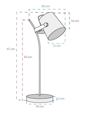 Lámpara de mesa LED Class