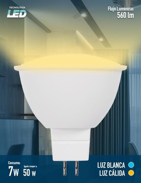 Foco LED Icon 7 W de consumo 50 W de iluminación 580 lúmenes