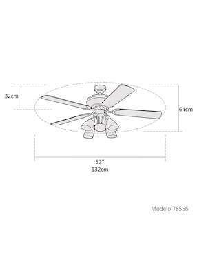 Ventilador de techo Westinghouse 3 velocidades