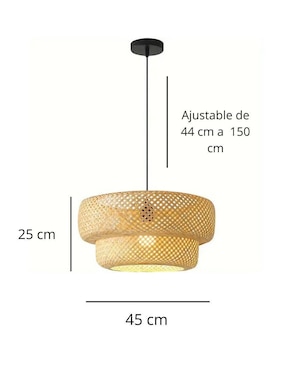 Lámpara colgante Mayadecor incandescente y led