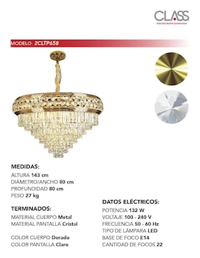Lámpara colgante LED Class