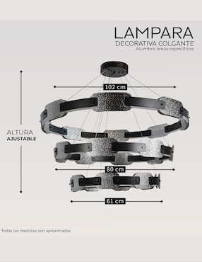 Lámpara colgante LED Iluminacion Luz Vic