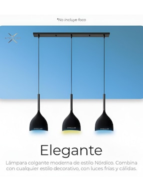 Lámpara colgante Xtellar incandescente