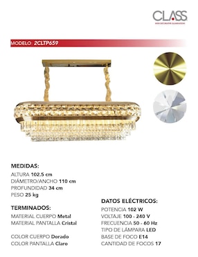 Lámpara colgante LED Class