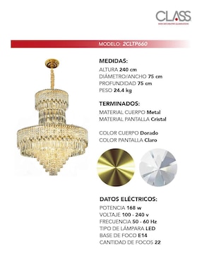 Lámpara colgante LED Class