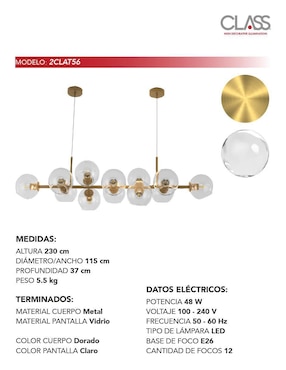 Lámpara colgante LED Class