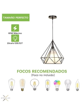 Lámpara colgante Incandescente Xtellar