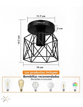 Lámpara colgante Incandescente Xtellar 3 piezas