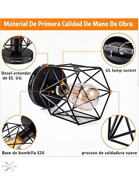 Lámpara colgante Incandescente Xtellar 3 piezas