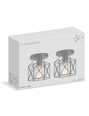 Set de lámparas de techo incandescente Xtellar 2 piezas
