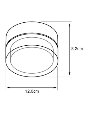 Plafón Tecnolite led Tegmine Round