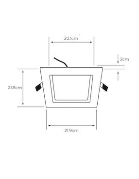 Lámpara de techo LED Tecnolite Brighton VIII