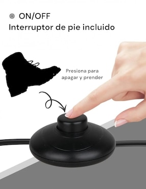 Lámpara de pie D´Gala Iluminación incandescente y led