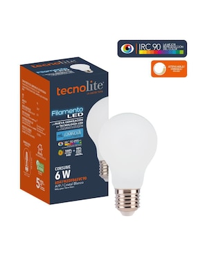 Foco LED Tecnolite 6 w de consumo 60 w de iluminación 720 lúmenes