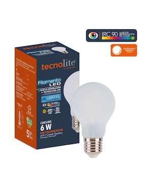 Foco LED Tecnolite 6 w de consumo 60 w de iluminación 720 lúmenes