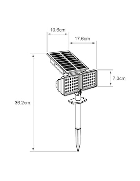 Lámpara solar LED Tecnolite Zolbene II