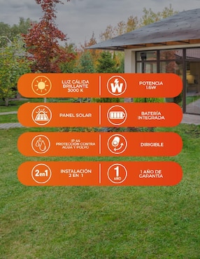 Lámpara solar LED Tecnolite Zolbene II